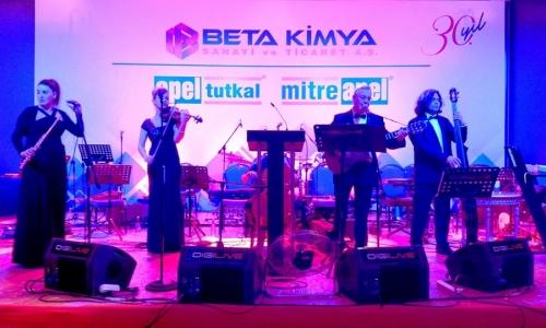 BETA KİMYA A.Ş. 30. Yıl Gala Yemeği Müzik Organizasyonu